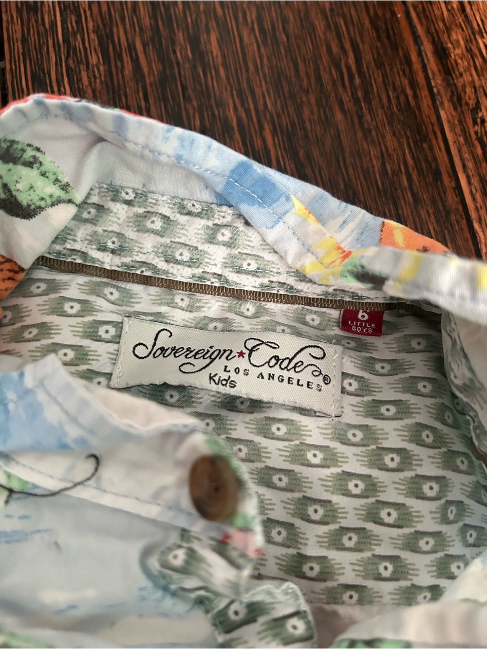 Sovereign Code Kids Pastel Floral Collared Shirt